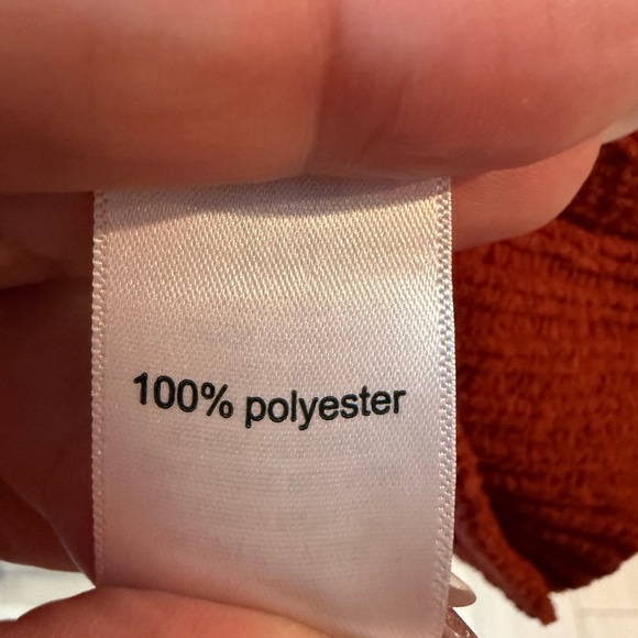 Maurices V-Neck Sweater in Warm Rust - Picture 5 of 5